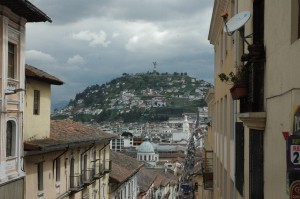 Blick auf die Altstadt von Quito